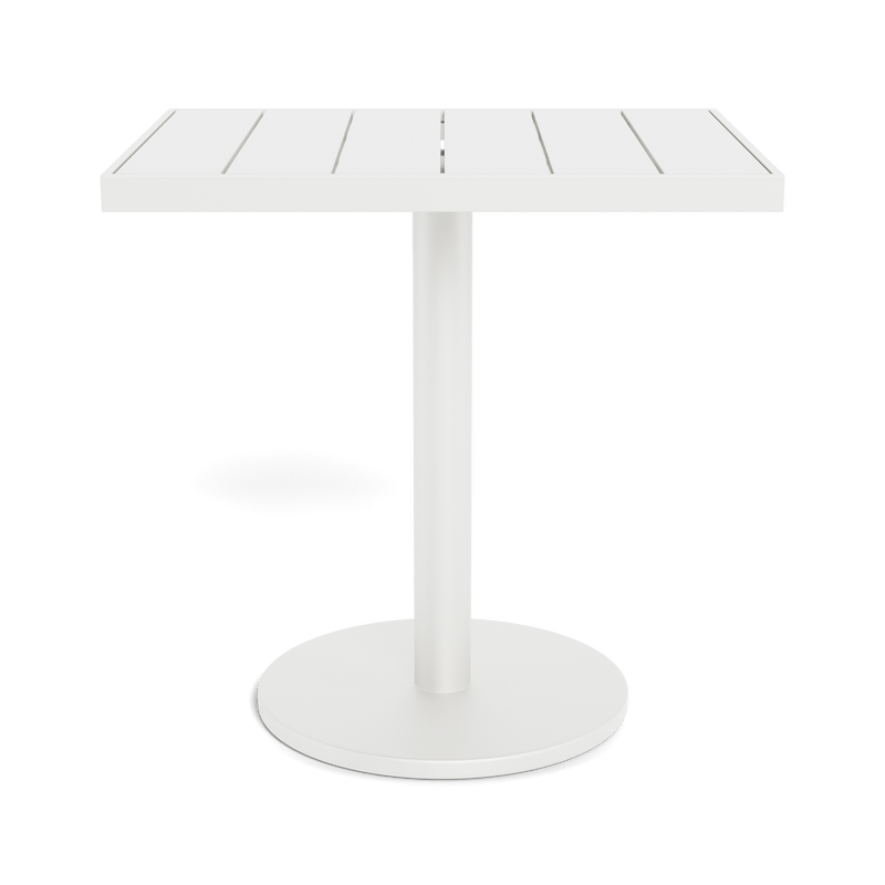 Vienna 24x30" Rectangle Bistro Table | Aluminum White, Aluminum White,