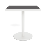 Vienna 24x30" Rectangle Bistro Table | Aluminum White, HPCL Charcoal,