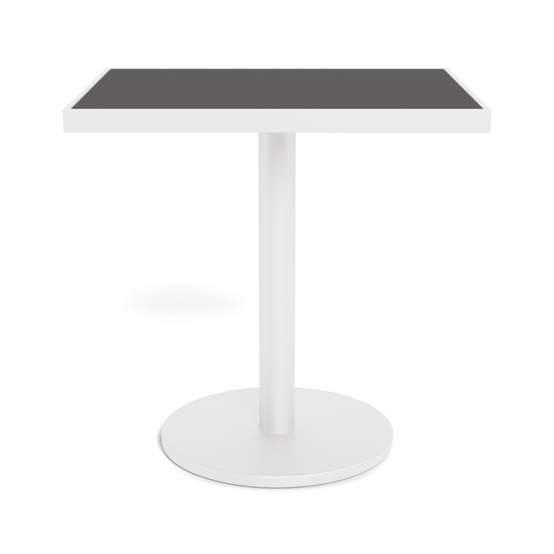 Vienna 24x30" Rectangle Bistro Table | Aluminum White, HPCL Charcoal,