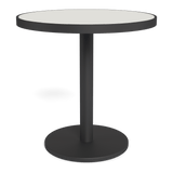 Vienna 30" Round Bistro Table | Aluminum Asteroid, HPCL White,