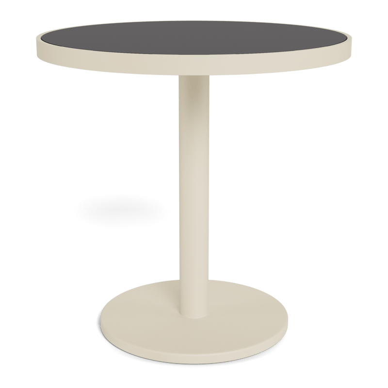 Vienna 30" Round Bistro Table | Aluminum Bone, HPCL Charcoal,