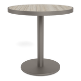 Vienna 30" Round Bistro Table | Aluminum Taupe, Laminam Grigio,