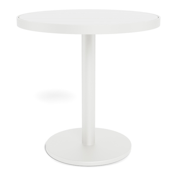 Vienna 30" Round Bistro Table | Aluminum White, Aluminum White,