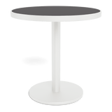 Vienna 30" Round Bistro Table | Aluminum White, HPCL Charcoal,