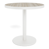 Vienna 30" Round Bistro Table | Aluminum White, Laminam Grigio,