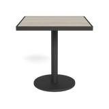 Vienna 30" Square Bistro Table | Aluminum Asteroid, Laminam Grigio,