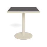 Vienna 30" Square Bistro Table | Aluminum Bone, HPCL Charcoal,