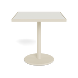 Vienna 30" Square Bistro Table | Aluminum Bone, HPCL White,