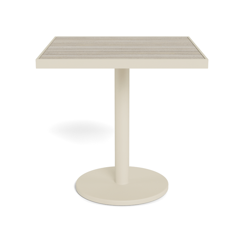 Vienna 30" Square Bistro Table | Aluminum Bone, Laminam Grigio,