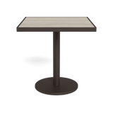 Vienna 30" Square Bistro Table | Aluminum Bronze, Laminam Grigio,