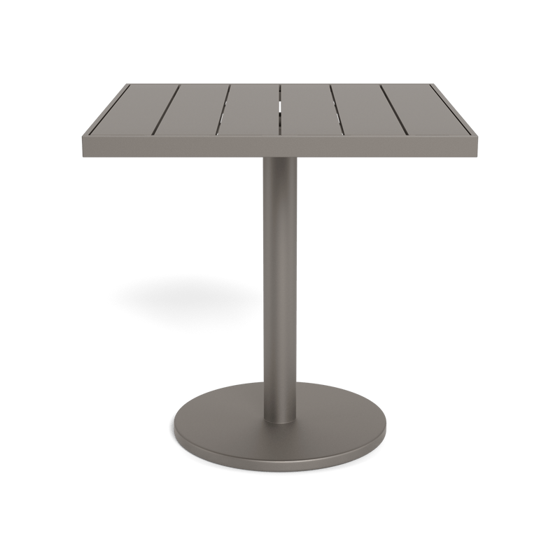 Vienna 30" Square Bistro Table | Aluminum Taupe, Aluminum Taupe,