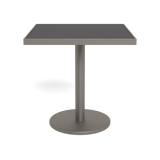 Vienna 30" Square Bistro Table | Aluminum Taupe, HPCL Charcoal,