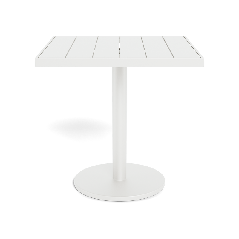 Vienna 30" Square Bistro Table | Aluminum White, Aluminum White,