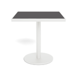 Vienna 30" Square Bistro Table | Aluminum White, HPCL Charcoal,