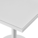 Vienna 30" Square Bistro Table | Aluminum White, HPCL White,