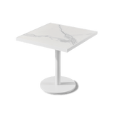 Vienna 30" Square Bistro Table | Aluminum White, HPCL White,