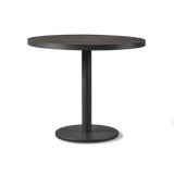 Vienna 36" Round Bistro Table | Aluminum Asteroid, Laminam Noir,