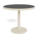 Vienna 36" Round Bistro Table | Aluminum Bone, HPCL Charcoal,