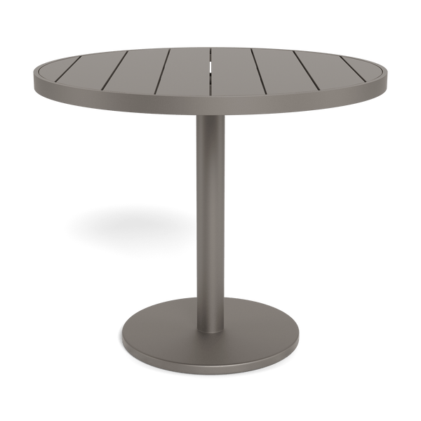 Vienna 36" Round Bistro Table | Aluminum Taupe, Aluminum Taupe,