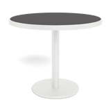 Vienna 36" Round Bistro Table | Aluminum White, HPCL Charcoal,