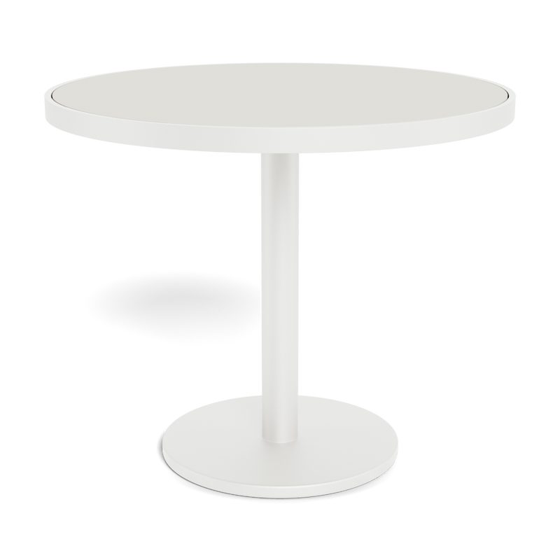 Vienna 36" Round Bistro Table | Aluminum White, HPCL White,