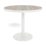 Vienna 36" Round Bistro Table | Aluminum White, Laminam Grigio,