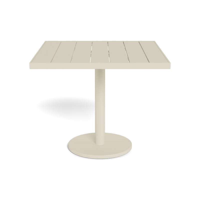 Vienna 36" Square Bistro Table | Aluminum Bone, Aluminum Bone,