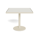 Vienna 36" Square Bistro Table | Aluminum Bone, HPCL White,