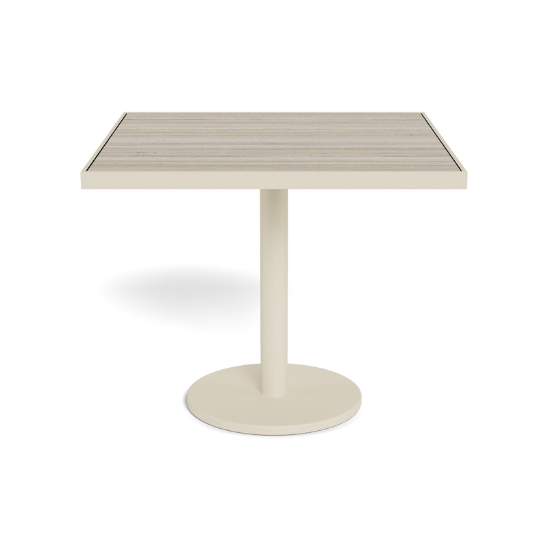 Vienna 36" Square Bistro Table | Aluminum Bone, Laminam Grigio,