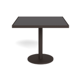 Vienna 36" Square Bistro Table | Aluminum Bronze, HPCL Charcoal,