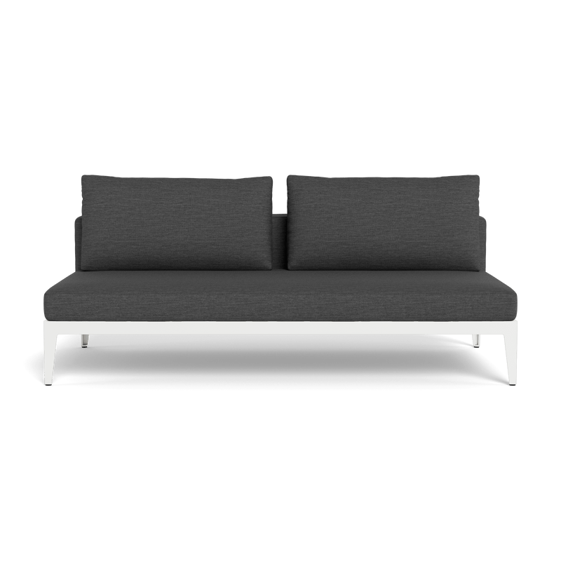 BALMORAL 2 SEAT ARMLESS SOFA - Harbour - ShopHarbourOutdoor - BALM-06B-ALWHI-STWHI-AGOGRA