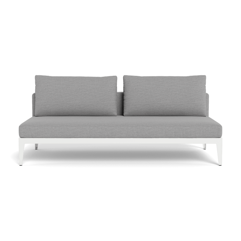 BALMORAL 2 SEAT ARMLESS SOFA - Harbour - ShopHarbourOutdoor - BALM-06B-ALWHI-STWHI-AGOPIE