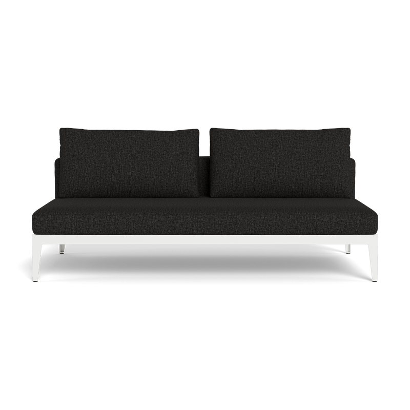 BALMORAL 2 SEAT ARMLESS SOFA - Harbour - ShopHarbourOutdoor - BALM-06B-ALWHI-STWHI-COPMID