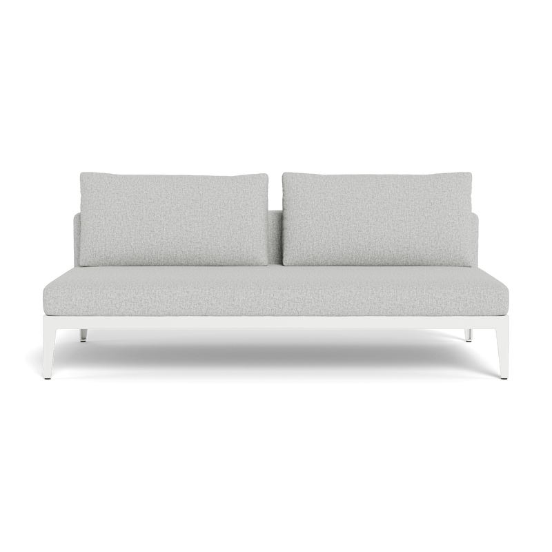 BALMORAL 2 SEAT ARMLESS SOFA - Harbour - ShopHarbourOutdoor - BALM-06B-ALWHI-STWHI-COPSAN