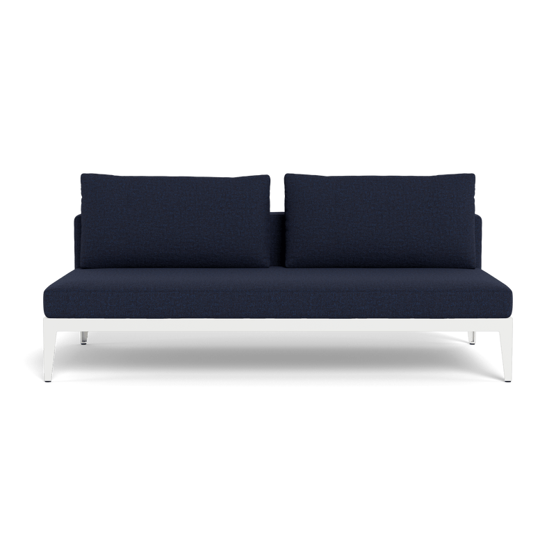 BALMORAL 2 SEAT ARMLESS SOFA - Harbour - ShopHarbourOutdoor - BALM-06B-ALWHI-STWHI-SIEIND