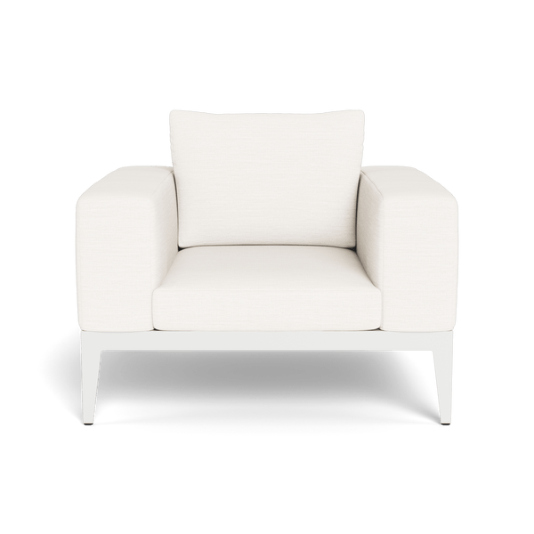 BALMORAL LOUNGE CHAIR - Harbour - ShopHarbourOutdoor - BALM-08A-ALWHI-STWHI-PANBLA
