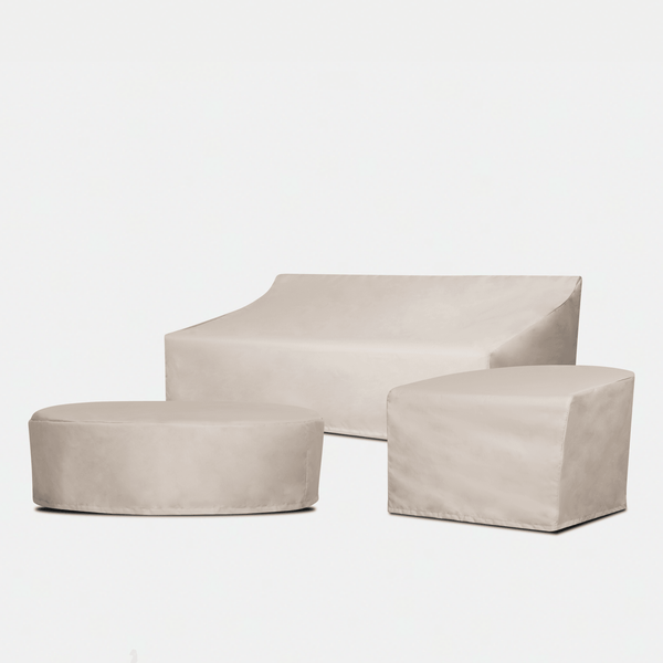 Barcelona 2 Seat Sofa - Weather Cover - Harbour - ShopHarbourOutdoor - BARC-06A-CVR-SRLGRY