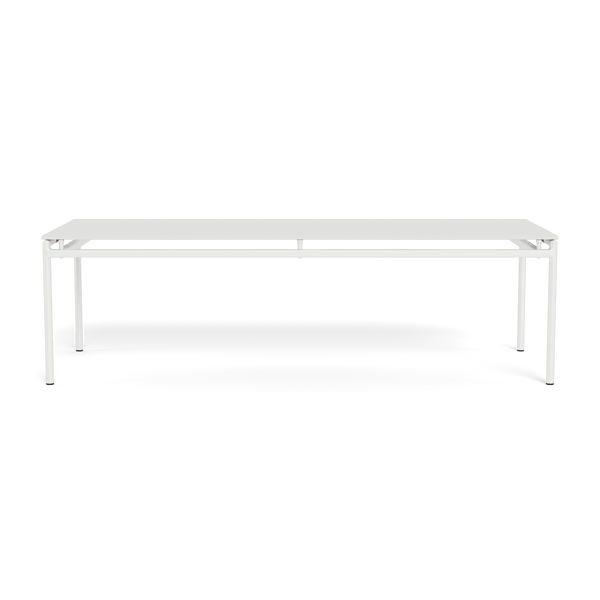 Breeze Glass Dining Table 102" - Harbour - ShopHarbourOutdoor - BREE-03C-ALWHI-GLWHI