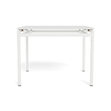 Breeze Glass Dining Table 39" - Harbour - ShopHarbourOutdoor - BREE-03A-ALWHI-GLWHI