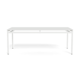 Breeze Glass Dining Table 79" - Harbour - ShopHarbourOutdoor - BREE-03B-ALWHI-GLWHI