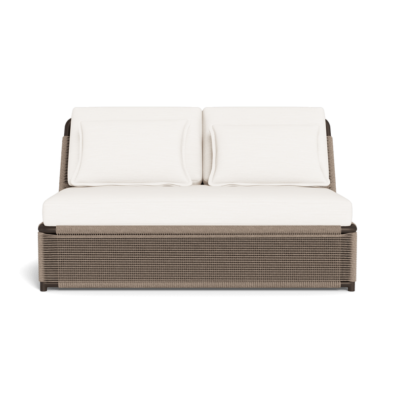 FORMENTERA 2 SEAT ARMLESS SOFA - Harbour - ShopHarbourOutdoor - FORM-06B-ALBRZ-TWDUN-PANBLA