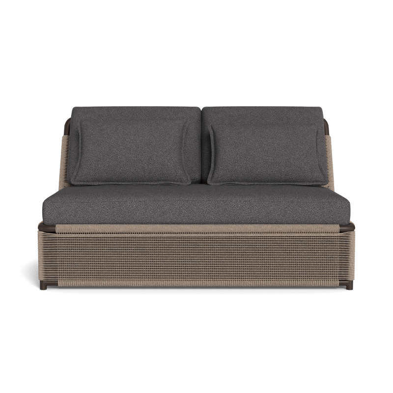 FORMENTERA 2 SEAT ARMLESS SOFA - Harbour - ShopHarbourOutdoor - FORM-06B-ALBRZ-TWDUN-RIVSLA