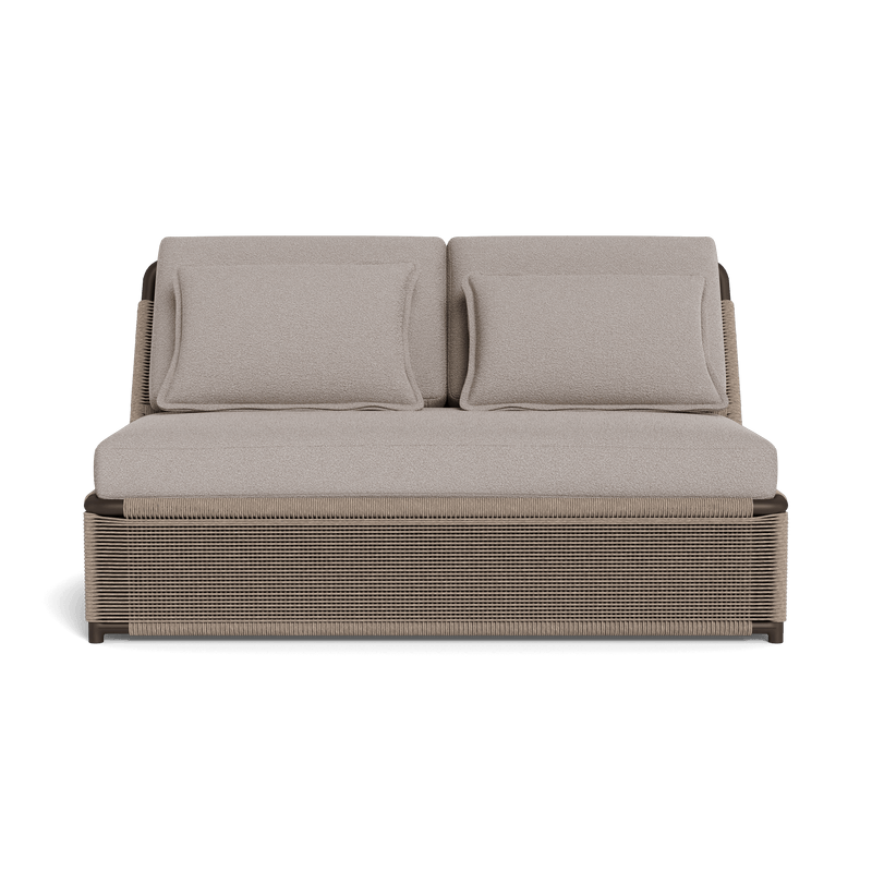 FORMENTERA 2 SEAT ARMLESS SOFA - Harbour - ShopHarbourOutdoor - FORM-06B-ALBRZ-TWDUN-RIVSTO