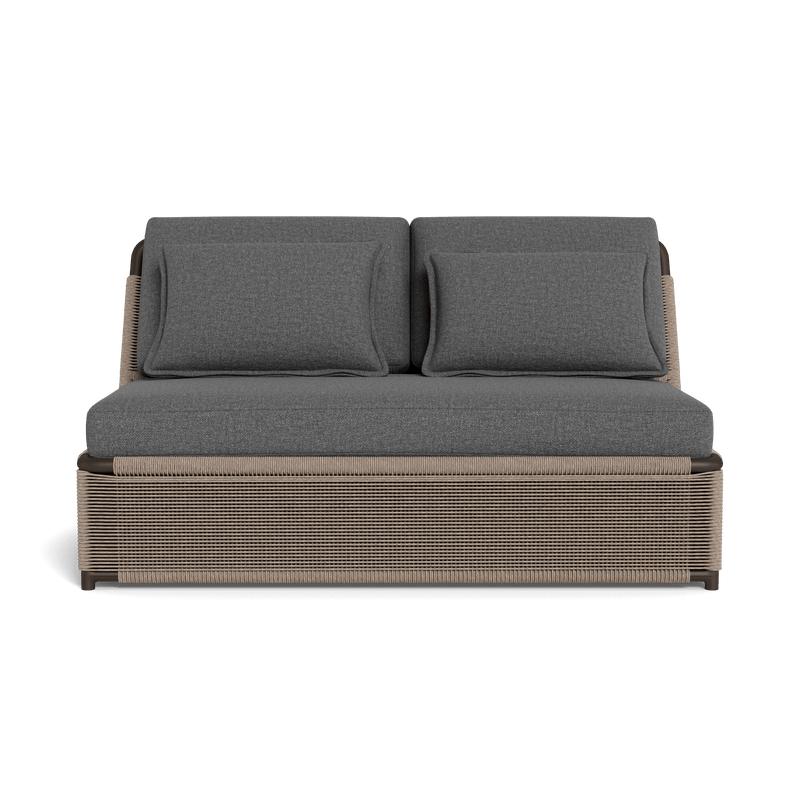 FORMENTERA 2 SEAT ARMLESS SOFA - Harbour - ShopHarbourOutdoor - FORM-06B-ALBRZ-TWDUN-SIESLA