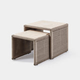 FORMENTERA NESTING SIDE TABLES - Harbour - ShopHarbourOutdoor - FORM-11P-TWDUN-MAVER