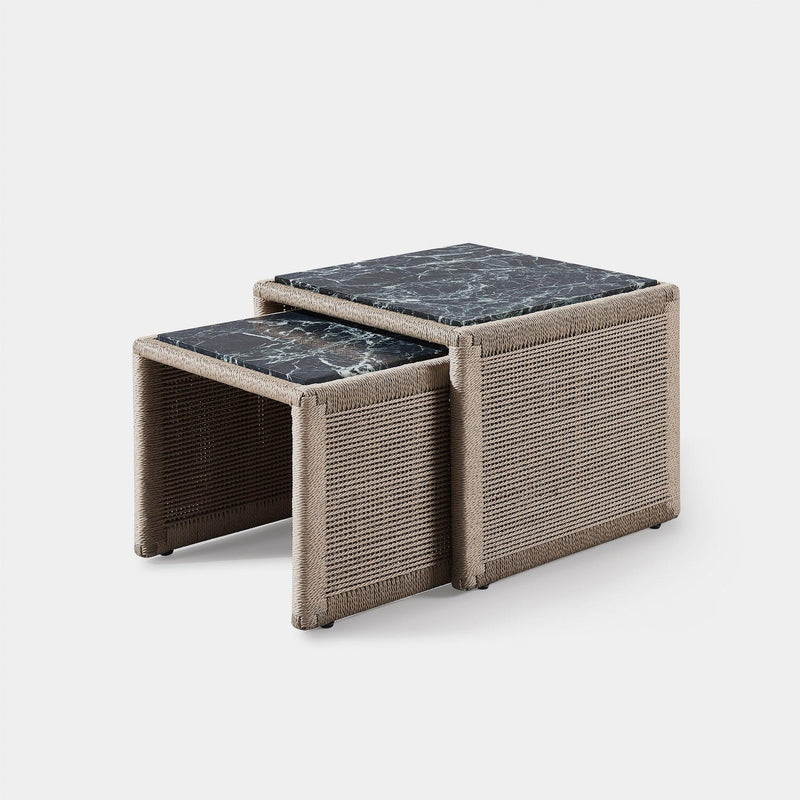 FORMENTERA NESTING SIDE TABLES - Harbour - ShopHarbourOutdoor - FORM-11P-TWDUN-MAVER