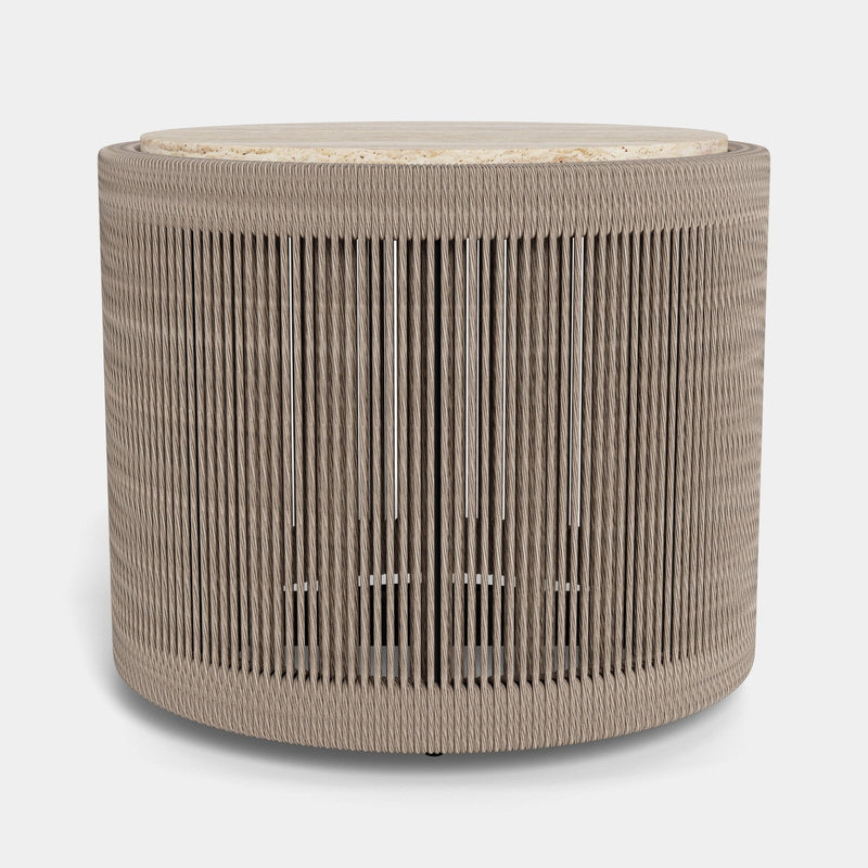 FORMENTERA ROUND SIDE TABLE - Harbour - ShopHarbourOutdoor - FORM-11A-TWDUN-MAVER