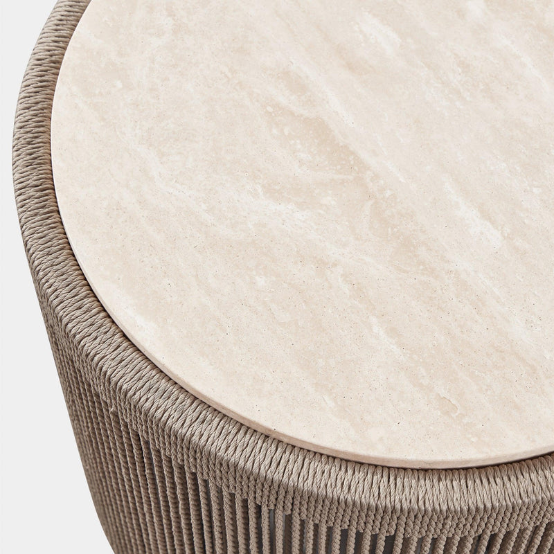 FORMENTERA ROUND SIDE TABLE - Harbour - ShopHarbourOutdoor - FORM-11A-TWDUN-MAVER