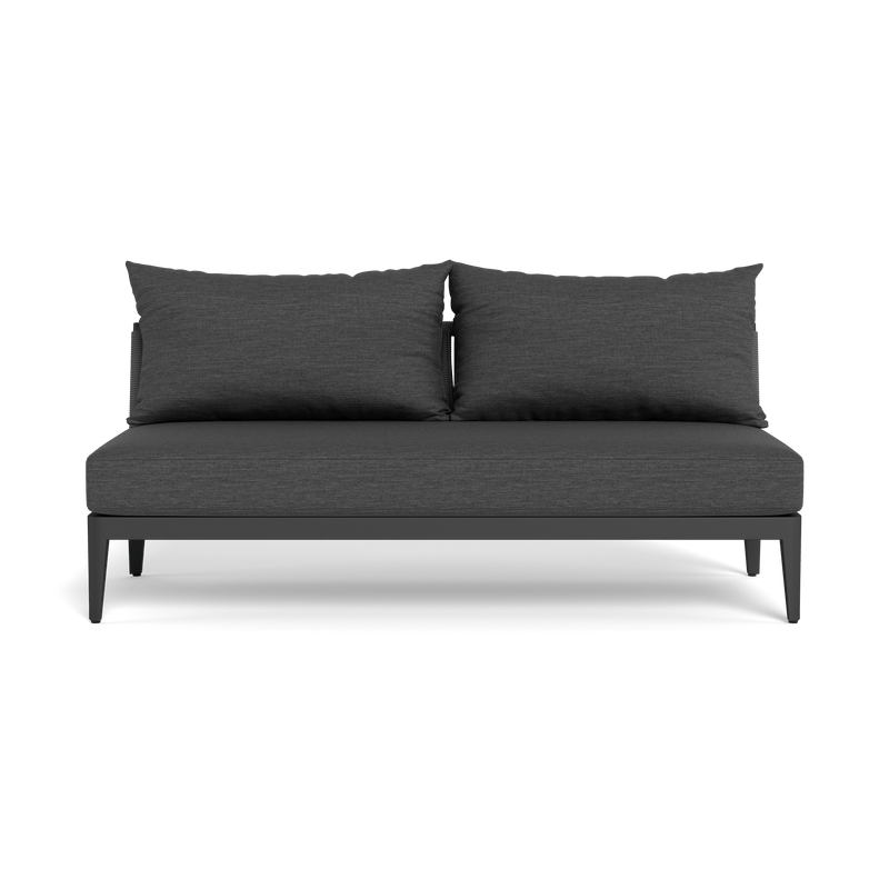 Hamilton 2 Seat Armless Sofa - Harbour - ShopHarbourOutdoor - HAMI-06B-ALAST-RODGR-AGOGRA