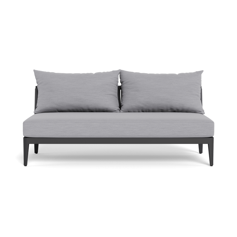 Hamilton 2 Seat Armless Sofa - Harbour - ShopHarbourOutdoor - HAMI-06B-ALAST-RODGR-PANCLO